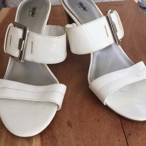 White 3 1/2” heels by Mossimo